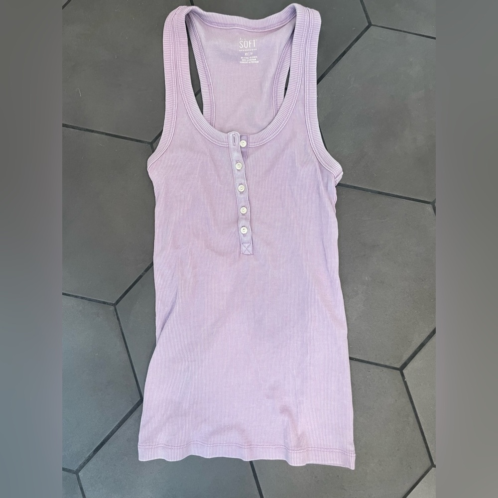 Aerie Button-Up Tank